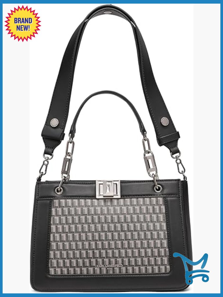 Leather Satchel Bag With Adjustable Strap, Top Handle, Medium Size